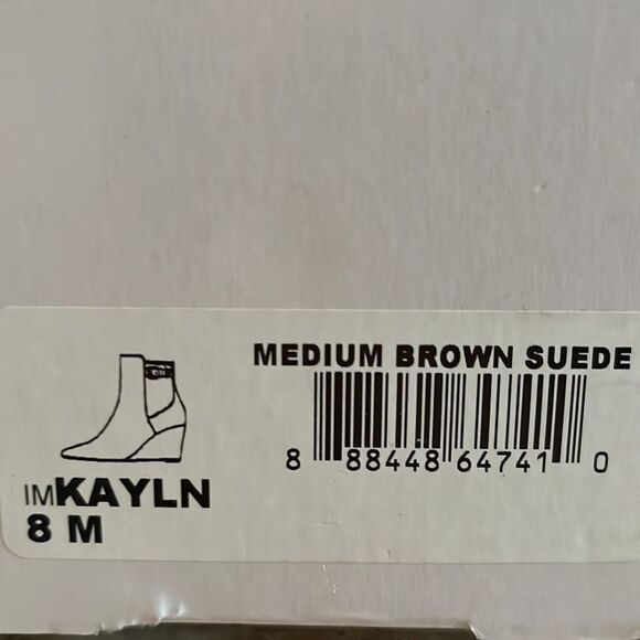 Isaac Mizrahi KAYLN Suede Wedge Bootie Size 8M - Picture 9 of 10